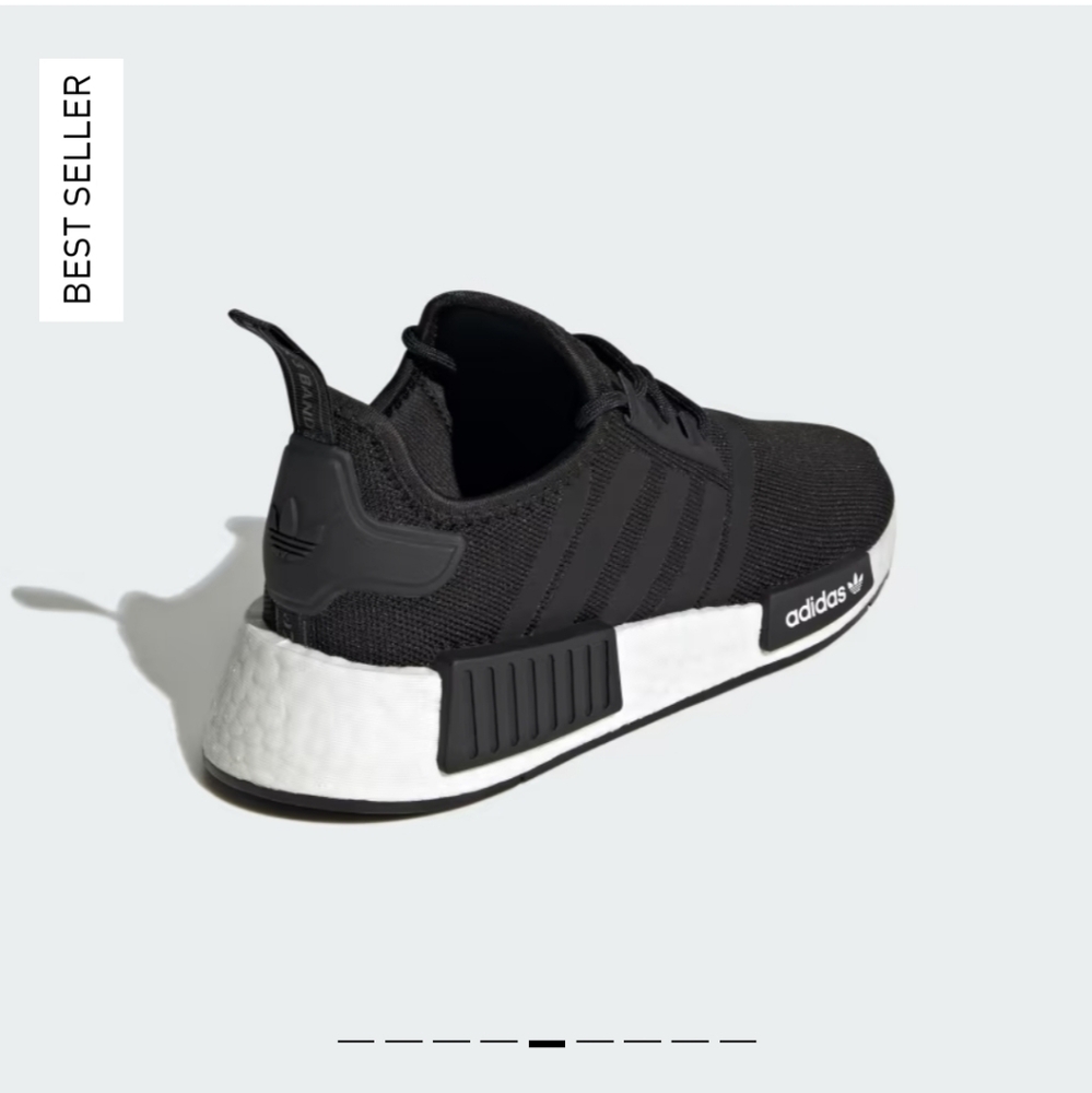 Adidas NMD_R1 black white size 7/7.5 - Picture 5 of 12